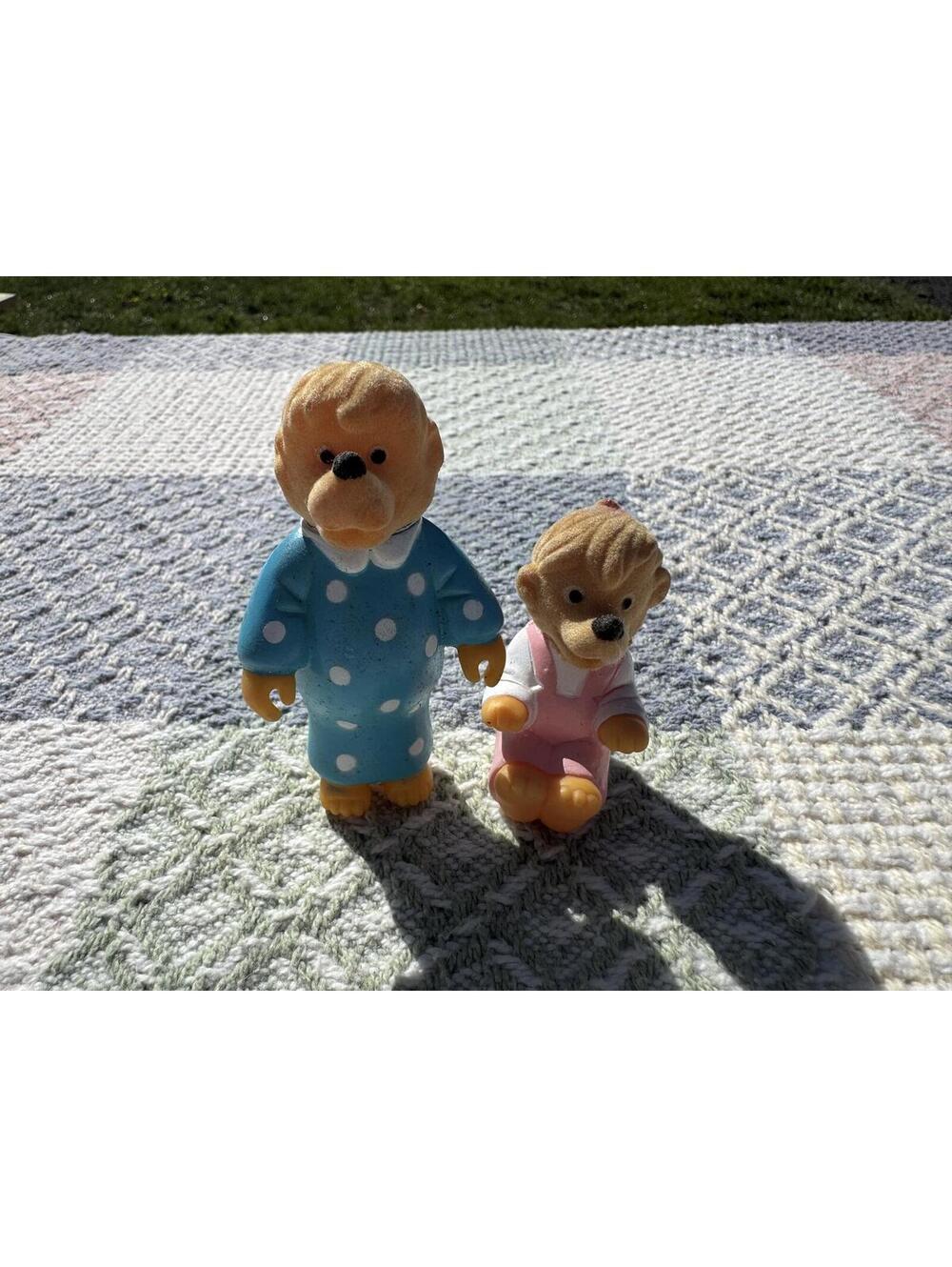 Set of 2 1980's Vintage Berenstain Bear Figures